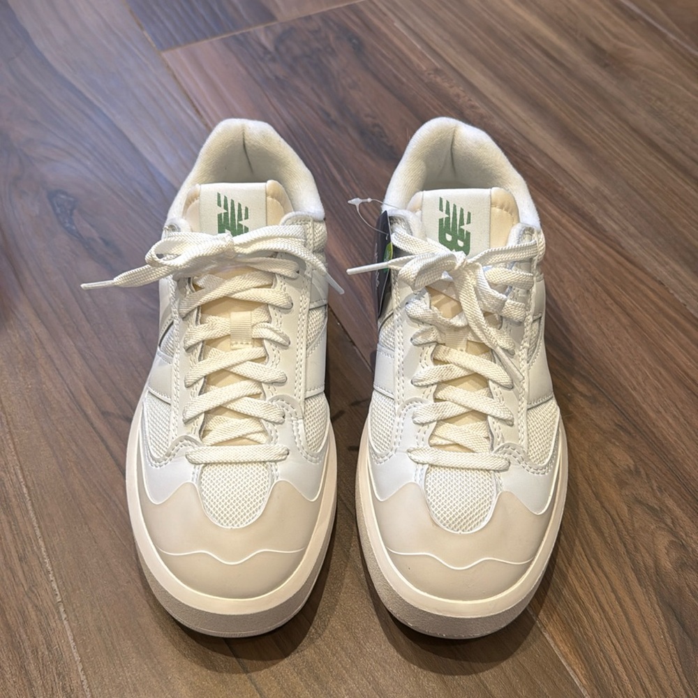 New Balance Ortholite CT302 White Green Leather Sneakers
